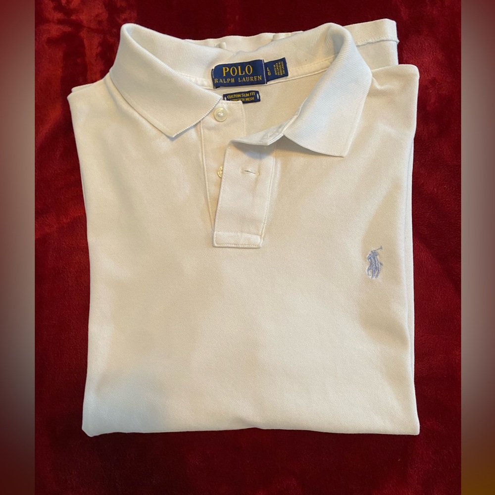 Polo Ralph Lauren Solid White Polo Shirt